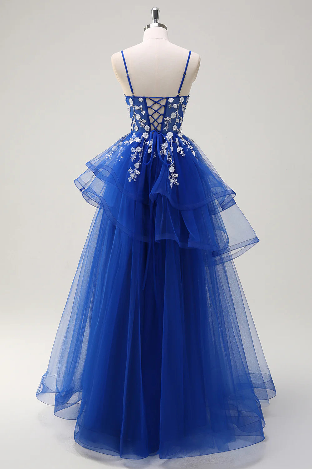 A-line thin suspender sequin spiral pleated ball dress with decals