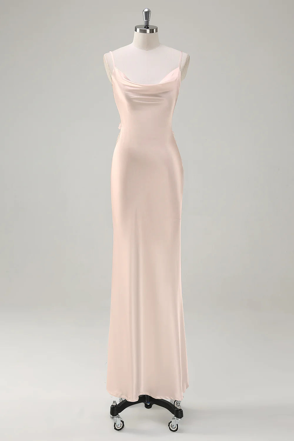 Mermaid swinging collar backless long dress