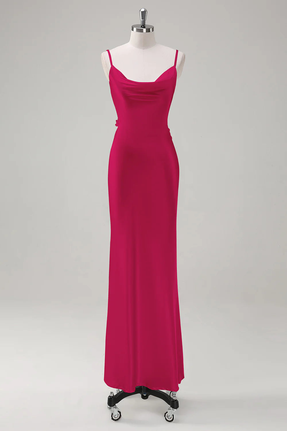 Mermaid swinging collar backless long dress