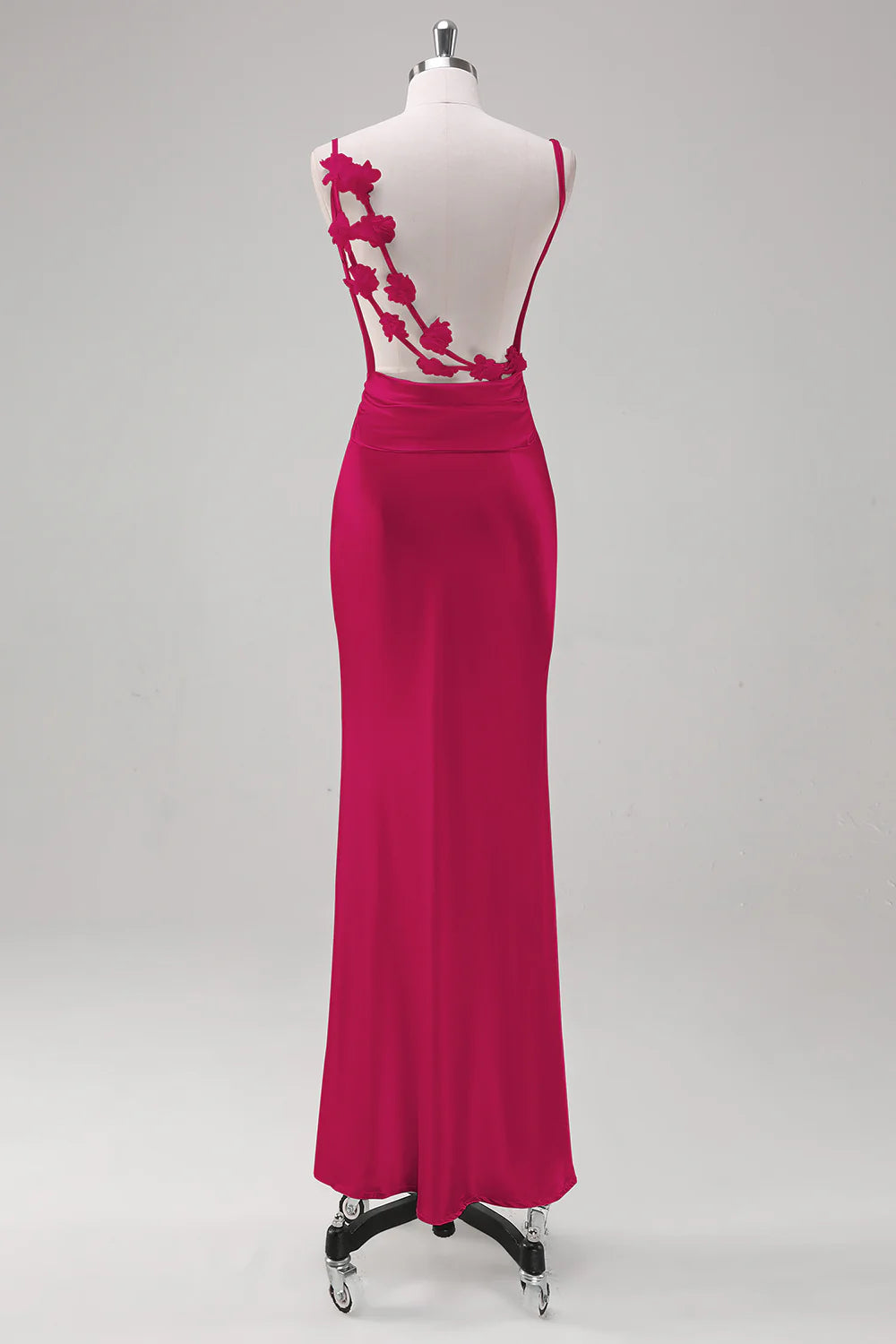 Mermaid swinging collar backless long dress