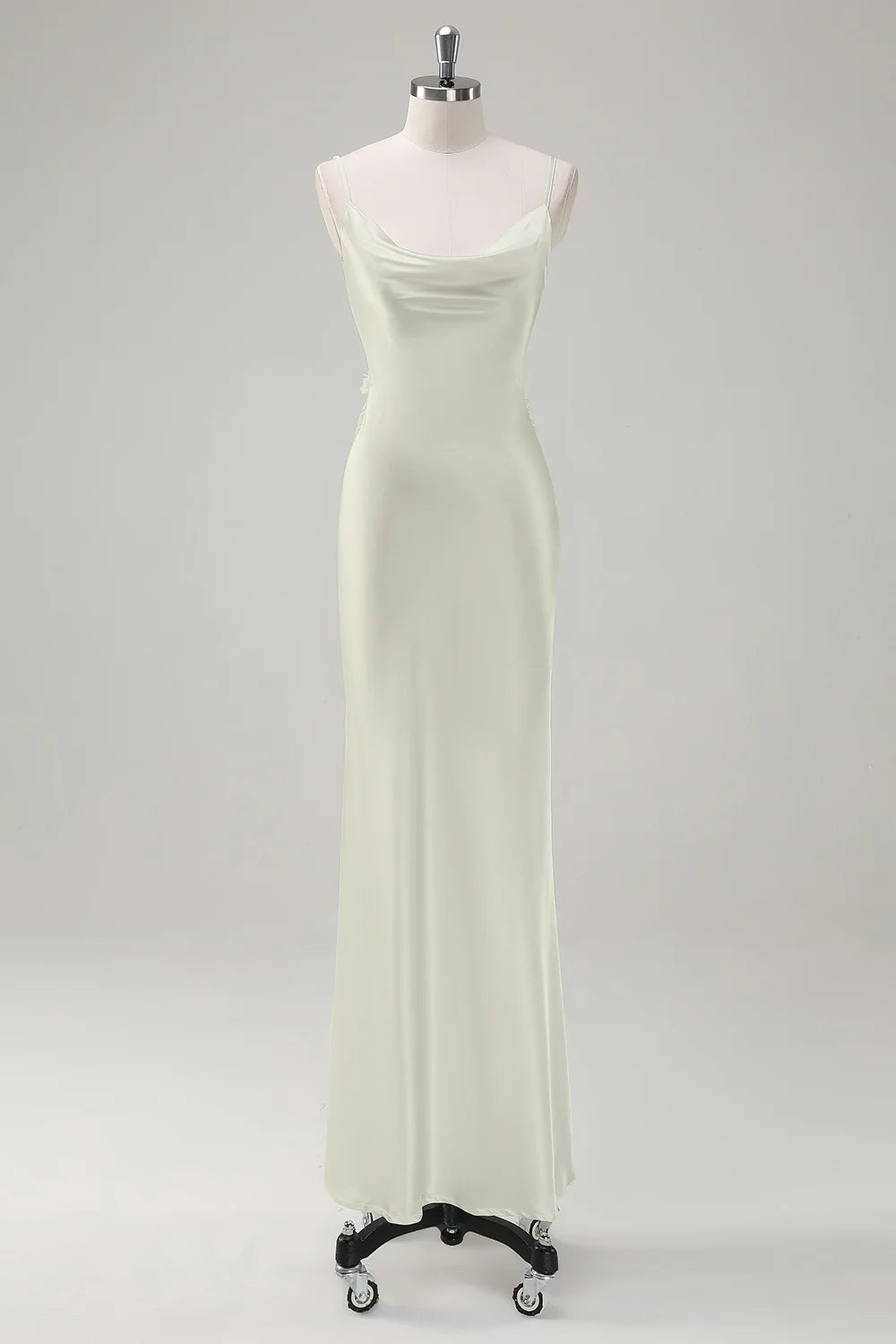 Mermaid swinging collar backless long dress