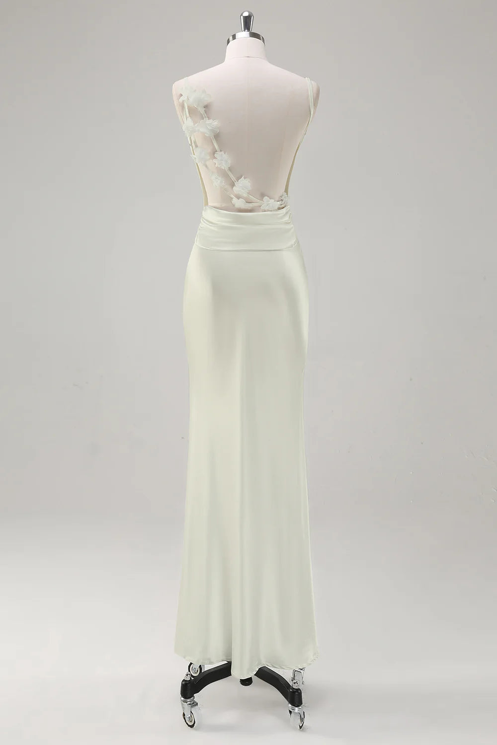 Mermaid swinging collar backless long dress