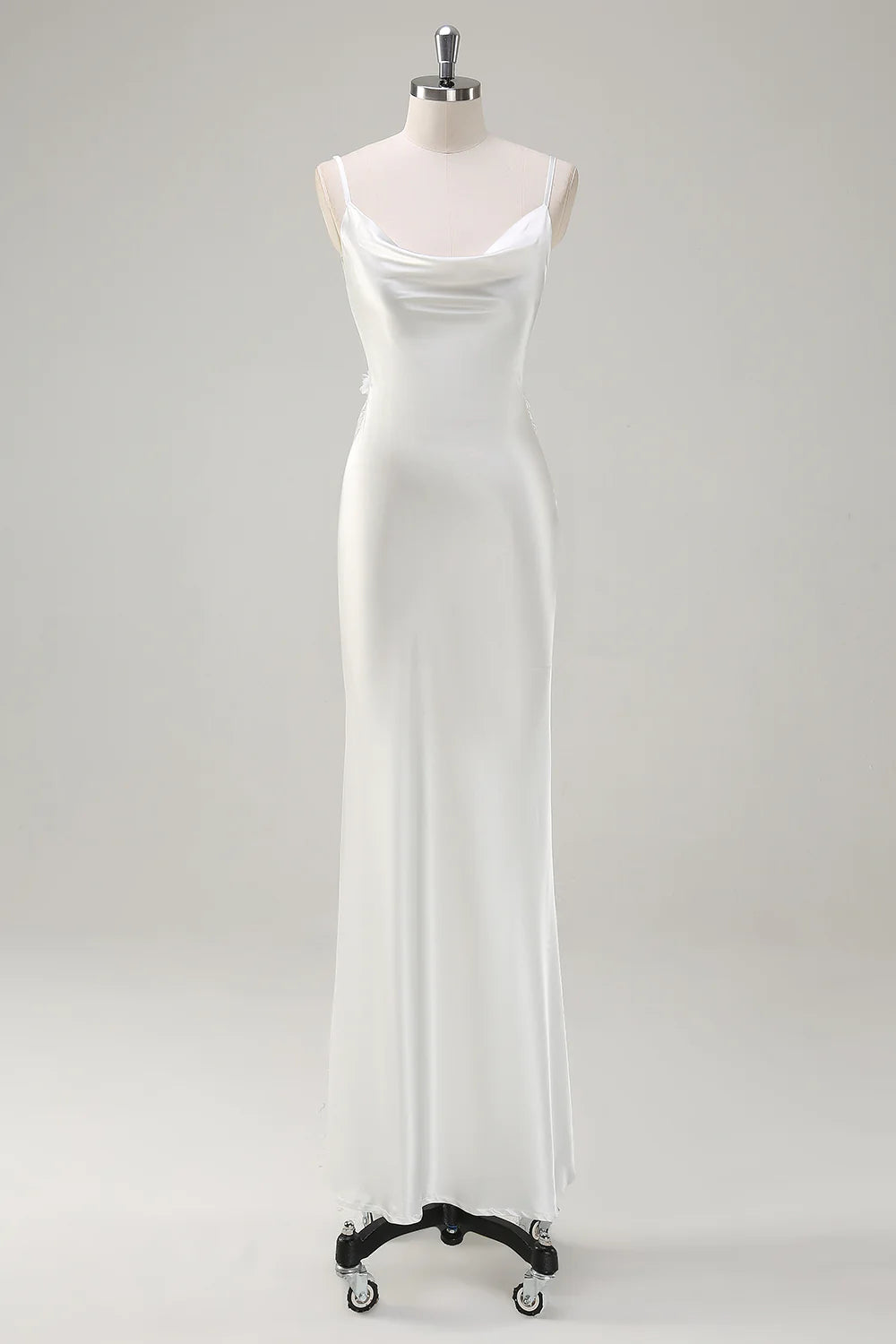 Mermaid swinging collar backless long dress