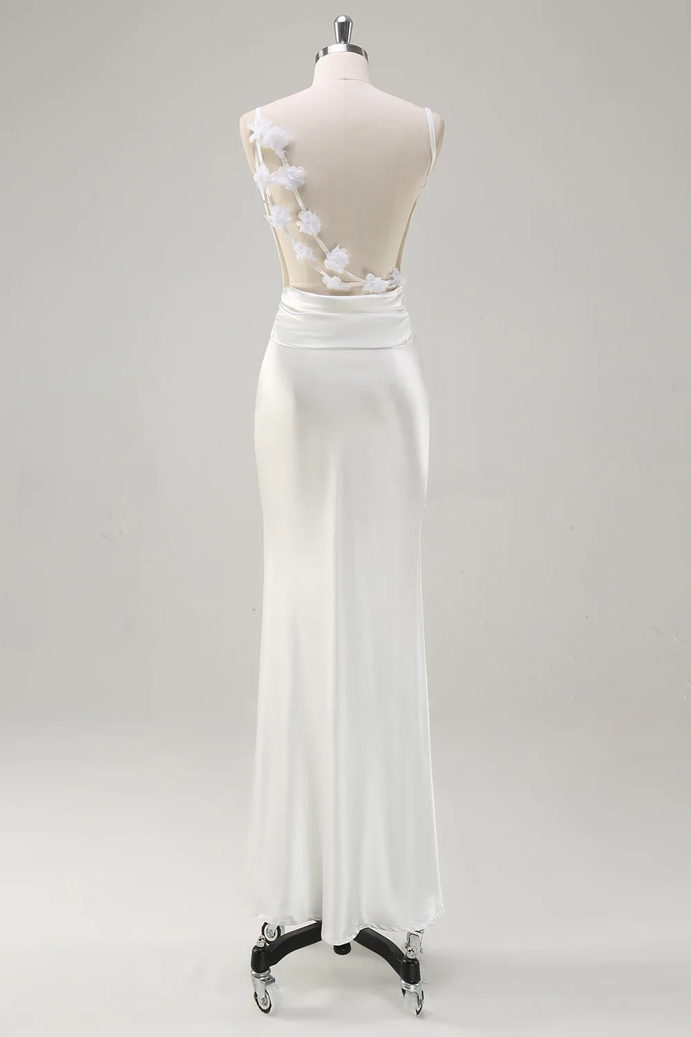 Mermaid swinging collar backless long dress
