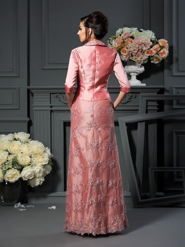 A-line camisole sleeveless floor length dress lace bridal mother dress