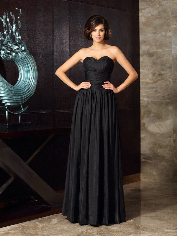 A-shaped Sweetheart Sleeveless Floor standing Decal Bridal Mom Dress