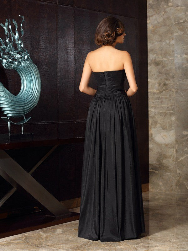 A-shaped Sweetheart Sleeveless Floor standing Decal Bridal Mom Dress