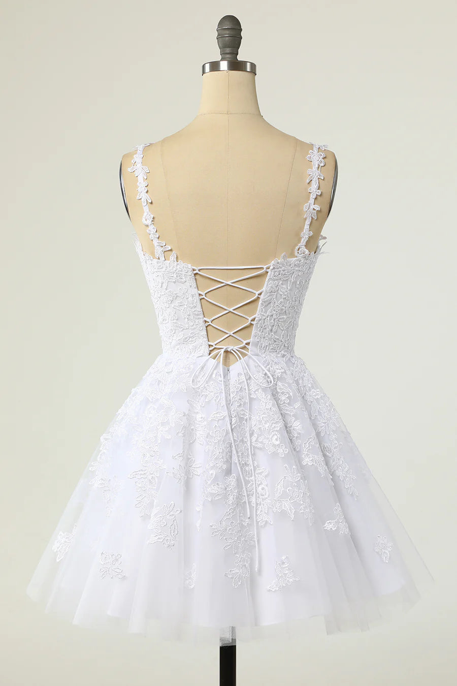 Appliques V-Neck A-Line Short Cocktail Dress