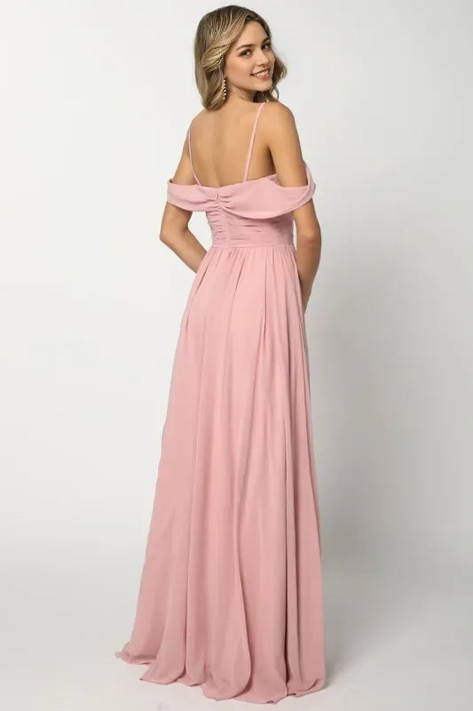Elegant A-line sweetheart Off the shoulder Back Zip Floor length prom dress for women hot sale