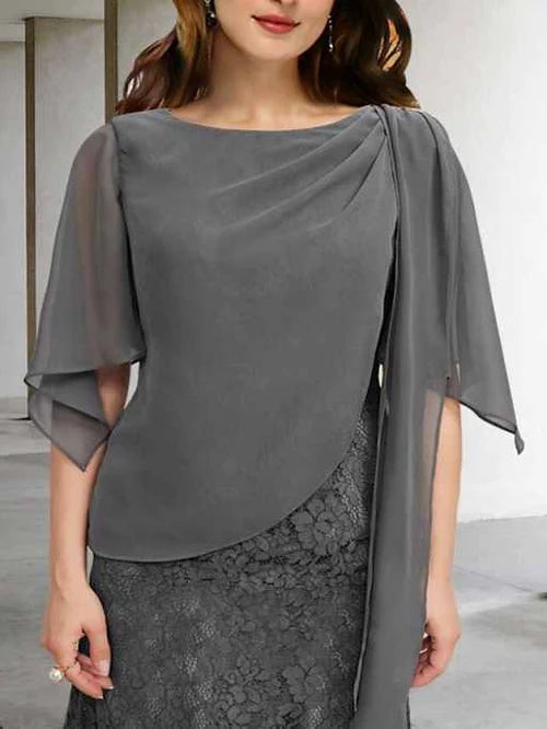 Floor Length Sheath Grey Mother of The Bride Dresses