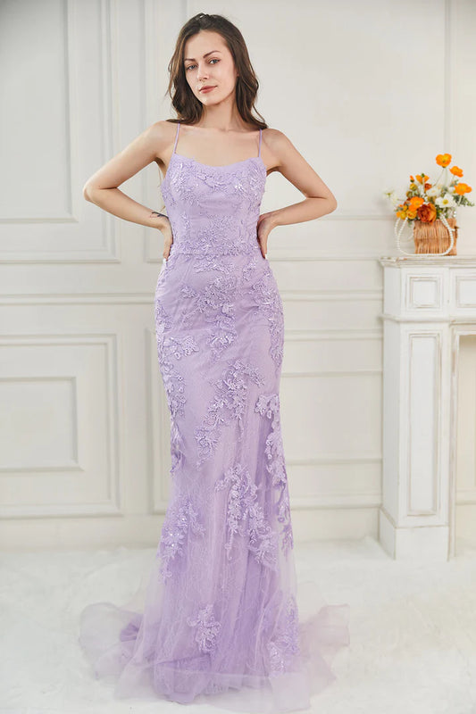 Long Mermaid Corset Prom Dress