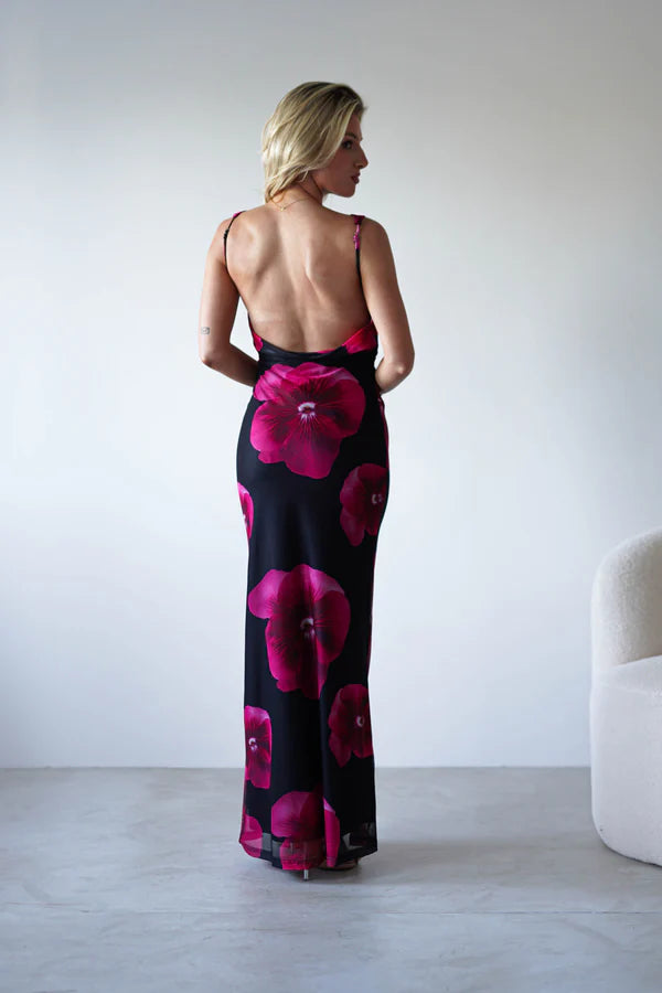 Backless tight fitting hip hugging dress
