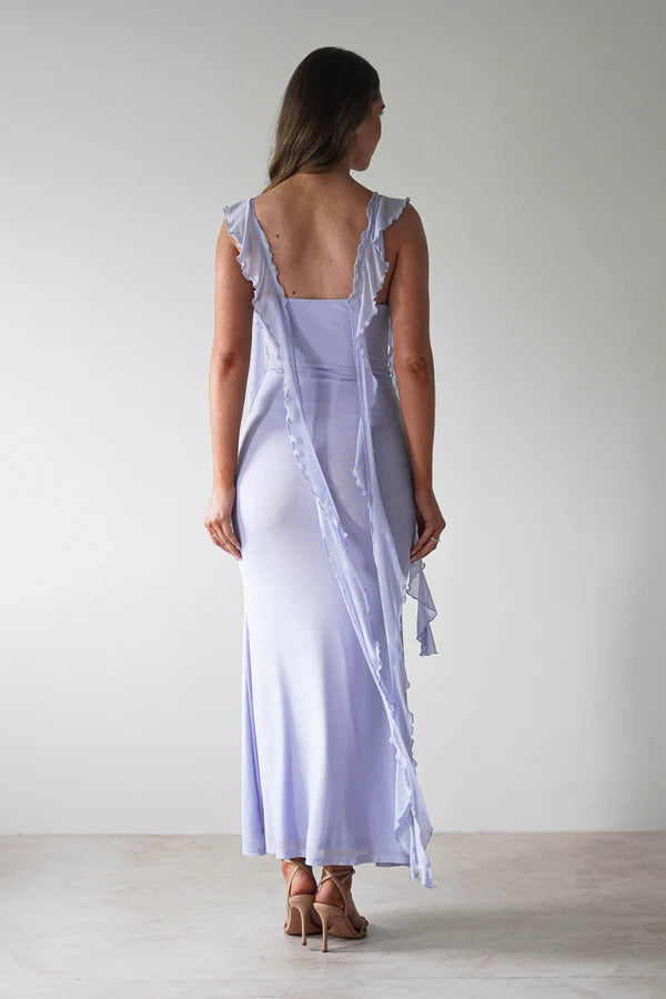 Square neck tight mermaid dress