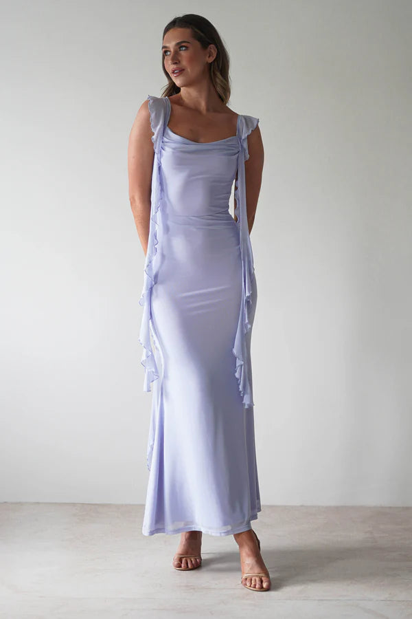 Square neck tight mermaid dress
