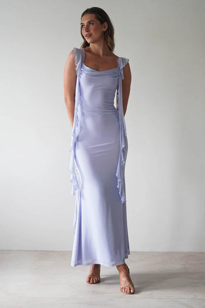 Square neck tight mermaid dress