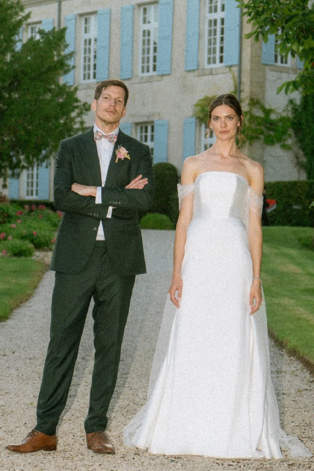 Charming A Line Off the Shoulder White Long Bridal Dress