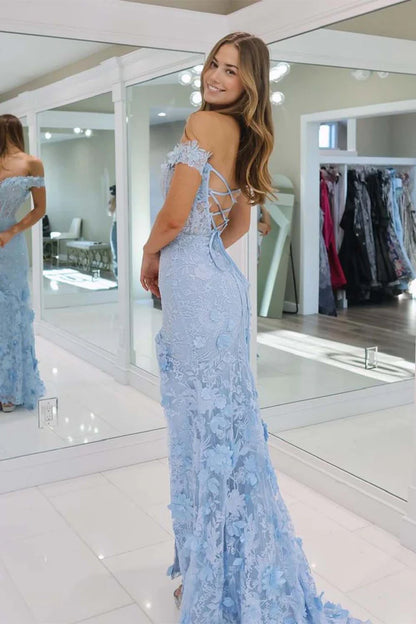 Deep V transparent tight fishbone corset with 3D flowers side slit ballroom dress