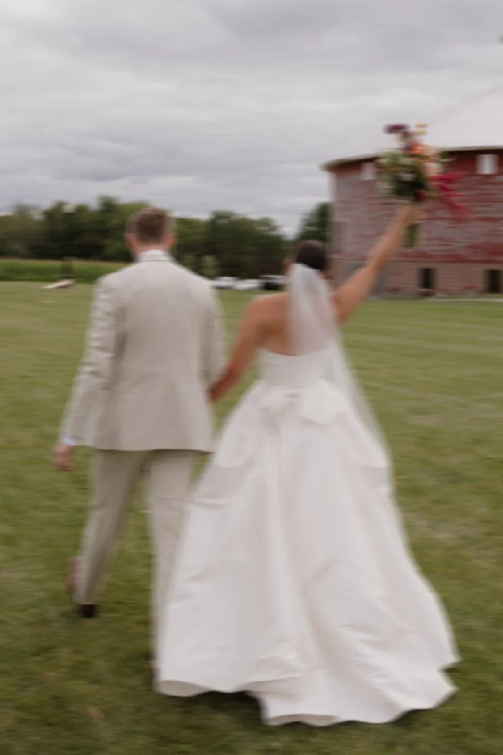 Classic A Line Strapless White Satin Long Wedding Dress with Bowknot