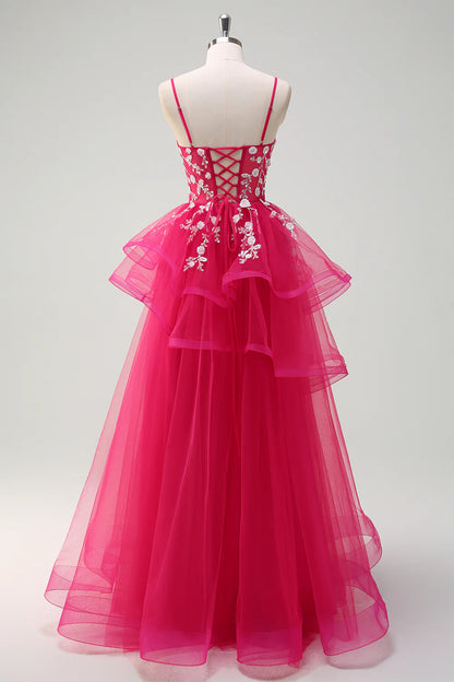 A-line thin suspender sequin spiral pleated ball dress with decals