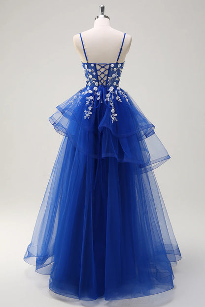 A-line thin suspender sequin spiral pleated ball dress with decals