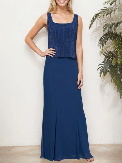 Metallic Mock Two-Piece Gown with Jacket