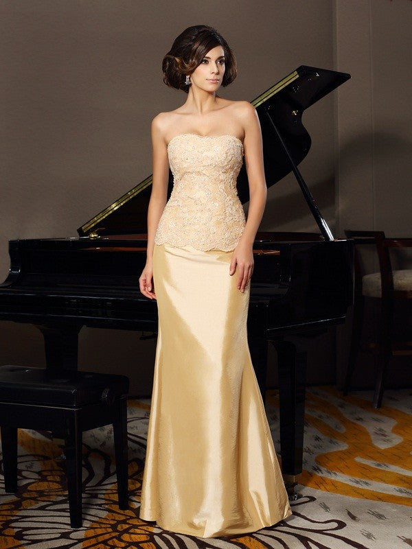 Sweetheart sleeveless floor length long skirt lace bride mother dress