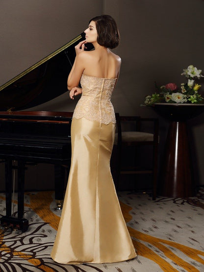 Sweetheart sleeveless floor length long skirt lace bride mother dress