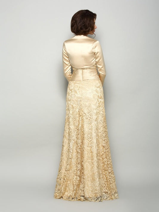 A-shaped Sweetheart Sleeveless Lace Bridal Mother Dress