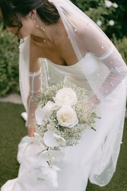 Stunning Mermaid Strapless White Satin Long Wedding Dress with Sweep Train