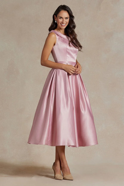 A-line single shoulder asymmetric design dress