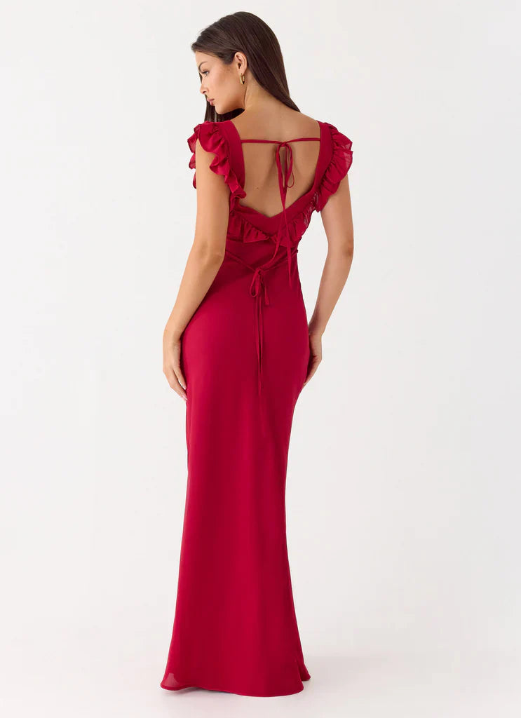 Black Strapless Cutout Waist Flowy Maxi Prom Dress For Glamorous Evening Formal Occasions