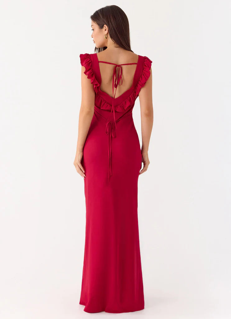 Black Strapless Cutout Waist Flowy Maxi Prom Dress For Glamorous Evening Formal Occasions
