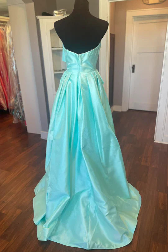 Blush Pink Off Shoulder Ruffle High Slit Backless Maxi Prom Dress