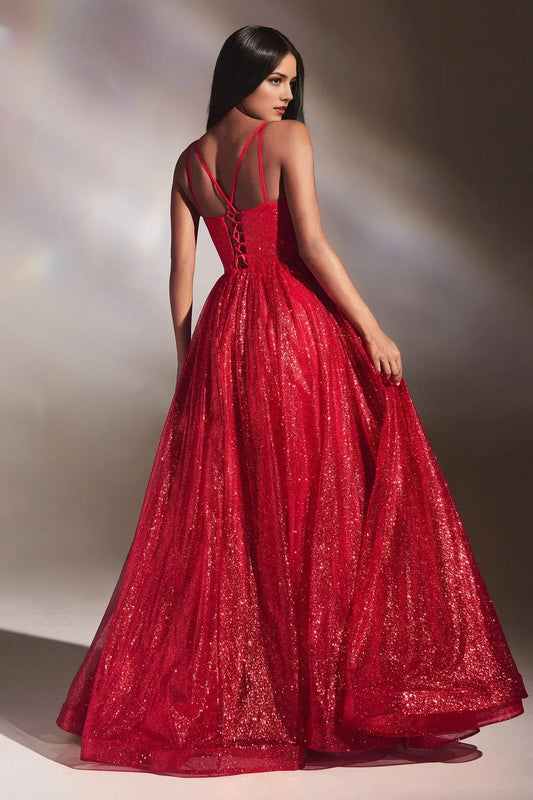 Charming   A-line illusion sweetheart Sleeveless lace-up Floor length glitter prom dress for women for sale