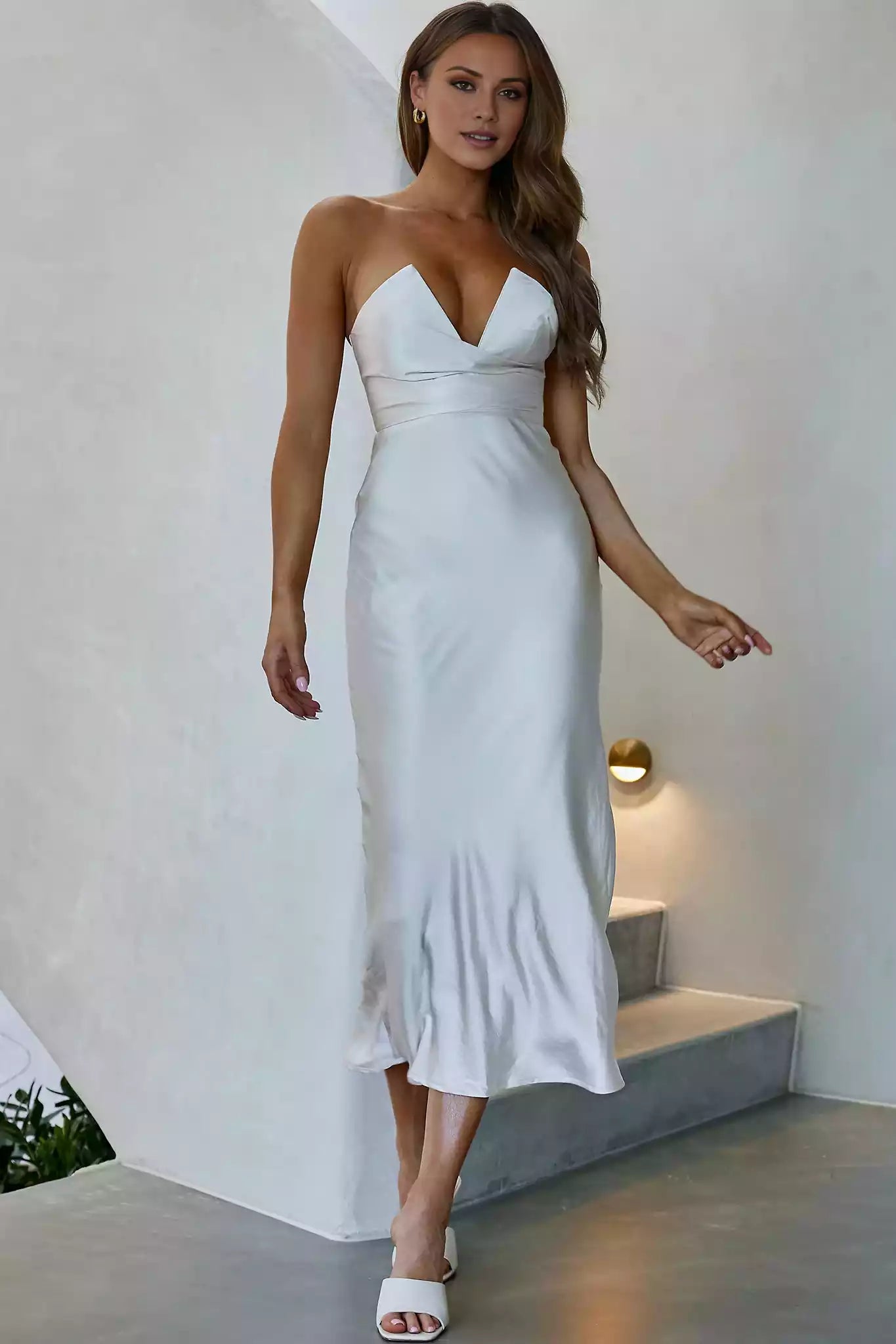 Chic mid length lined tight corset with padded chest and back zipper Prom Dresses