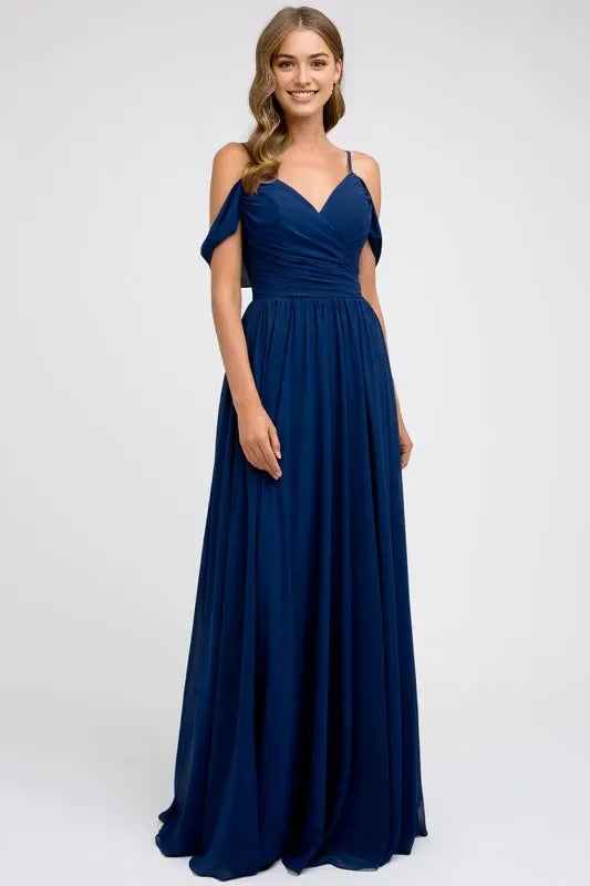 Elegant A-line sweetheart Off the shoulder Back Zip Floor length prom dress for women hot sale