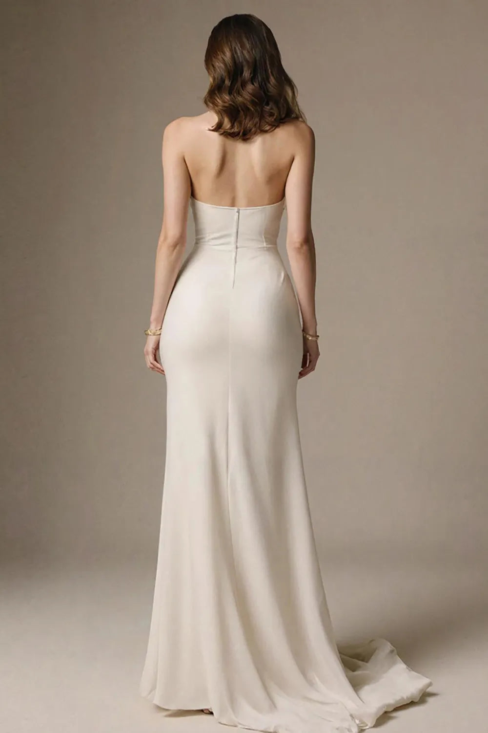 Elegant Mermaid Sweetheart Neck Sleeveless Open-Back Floor-Length Prom Dresses for sale