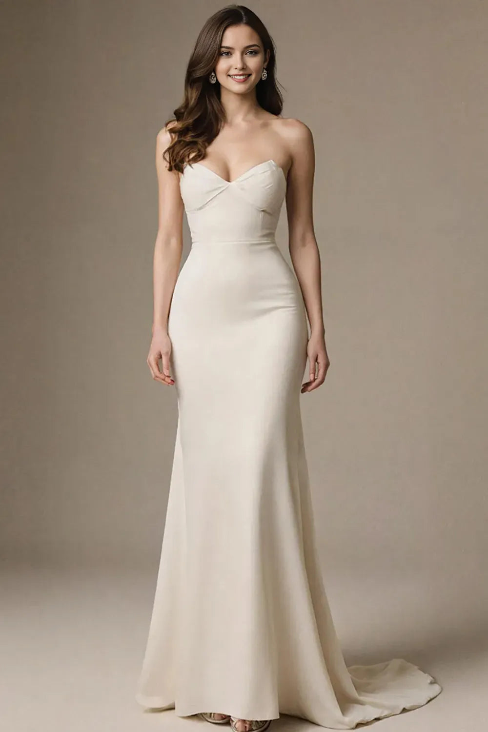 Elegant Mermaid Sweetheart Neck Sleeveless Open-Back Floor-Length Prom Dresses for sale