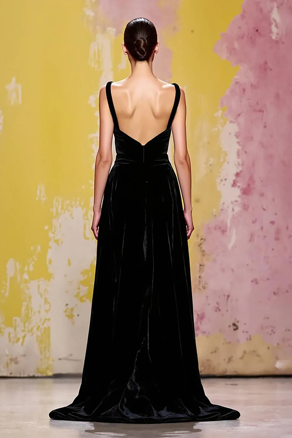Elegant A-Line Sweetheart Sleeveless Glamorous Black Floor-Length Prom Gown