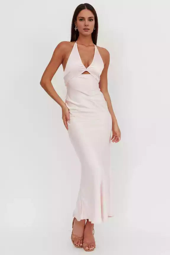 Elegant lock hole bust, backless bust, lined back with zipper, Bridesmaid Dresses