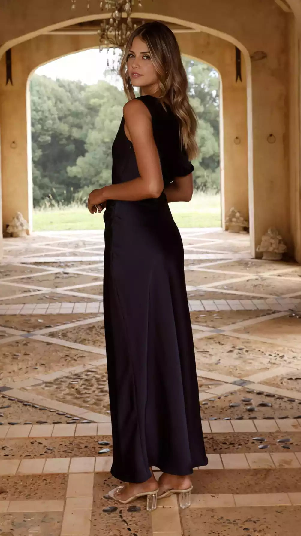 Elegant side folds asymmetrical off shoulder side with hidden zipper for a more elegant Prom Dresses