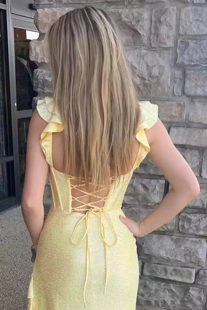 Enchanting mermaid silhouette with thin shoulder straps and satin beaded mermaid sleeveless Prom Dresses