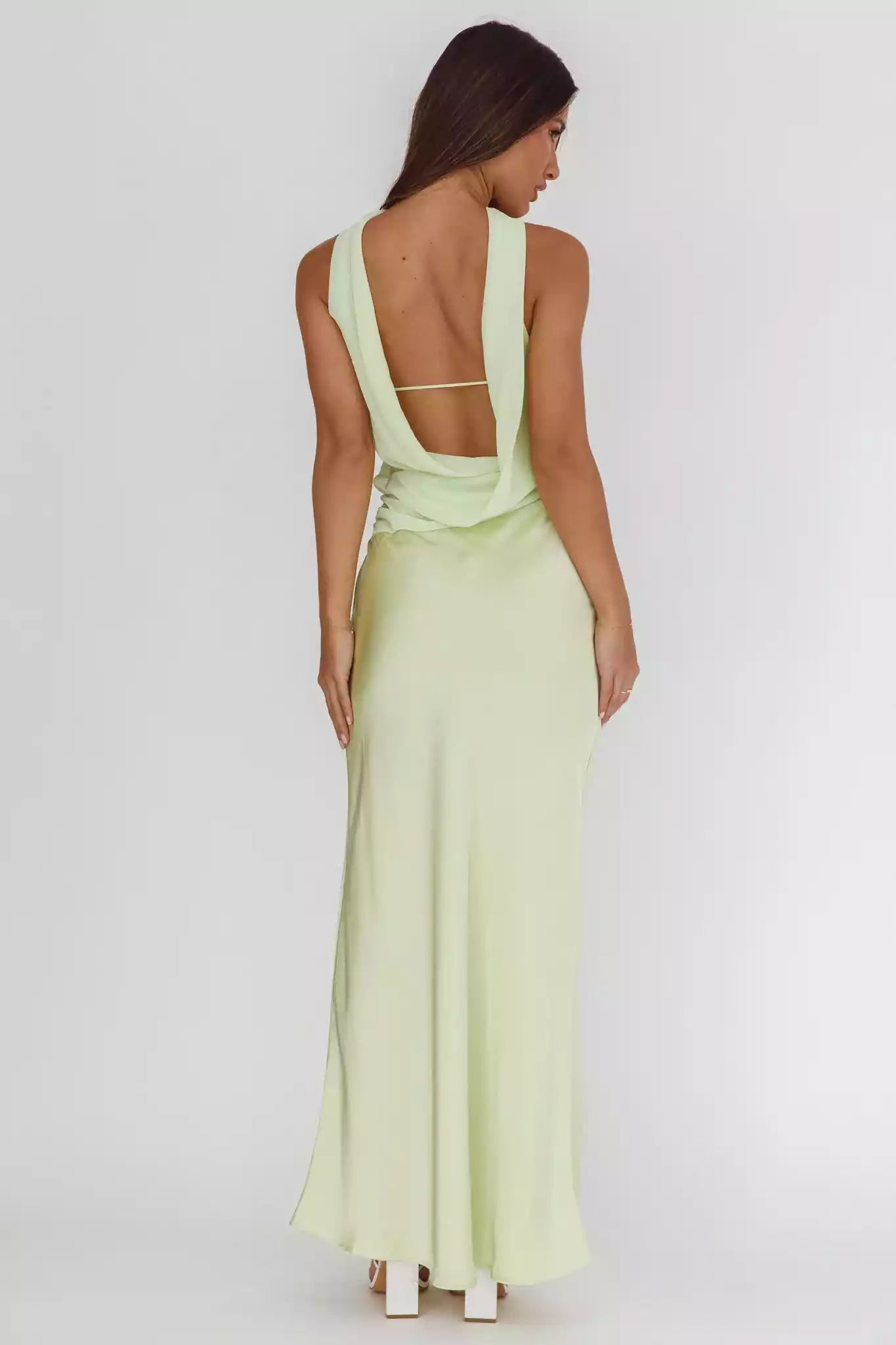 Gorgeous satin ultra long strapless and unlined invisible side zipper neck design Bridesmaid Dresses