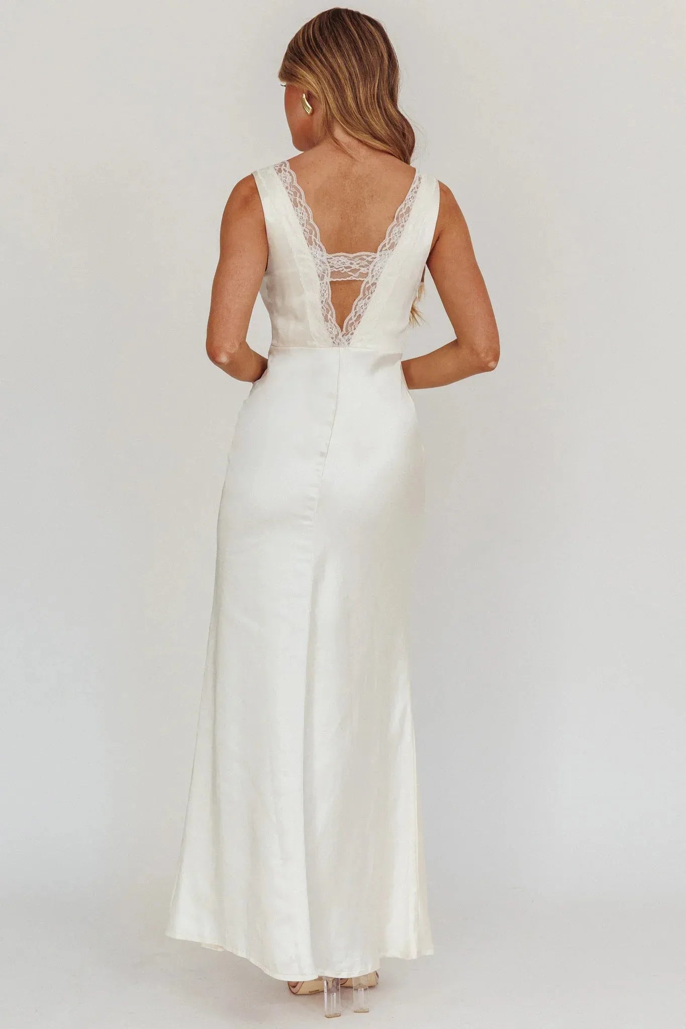 Luxurious Mermaid Sweetheart Cap-Sleeve Lace-Up-Back Floor-Length Prom Dresses