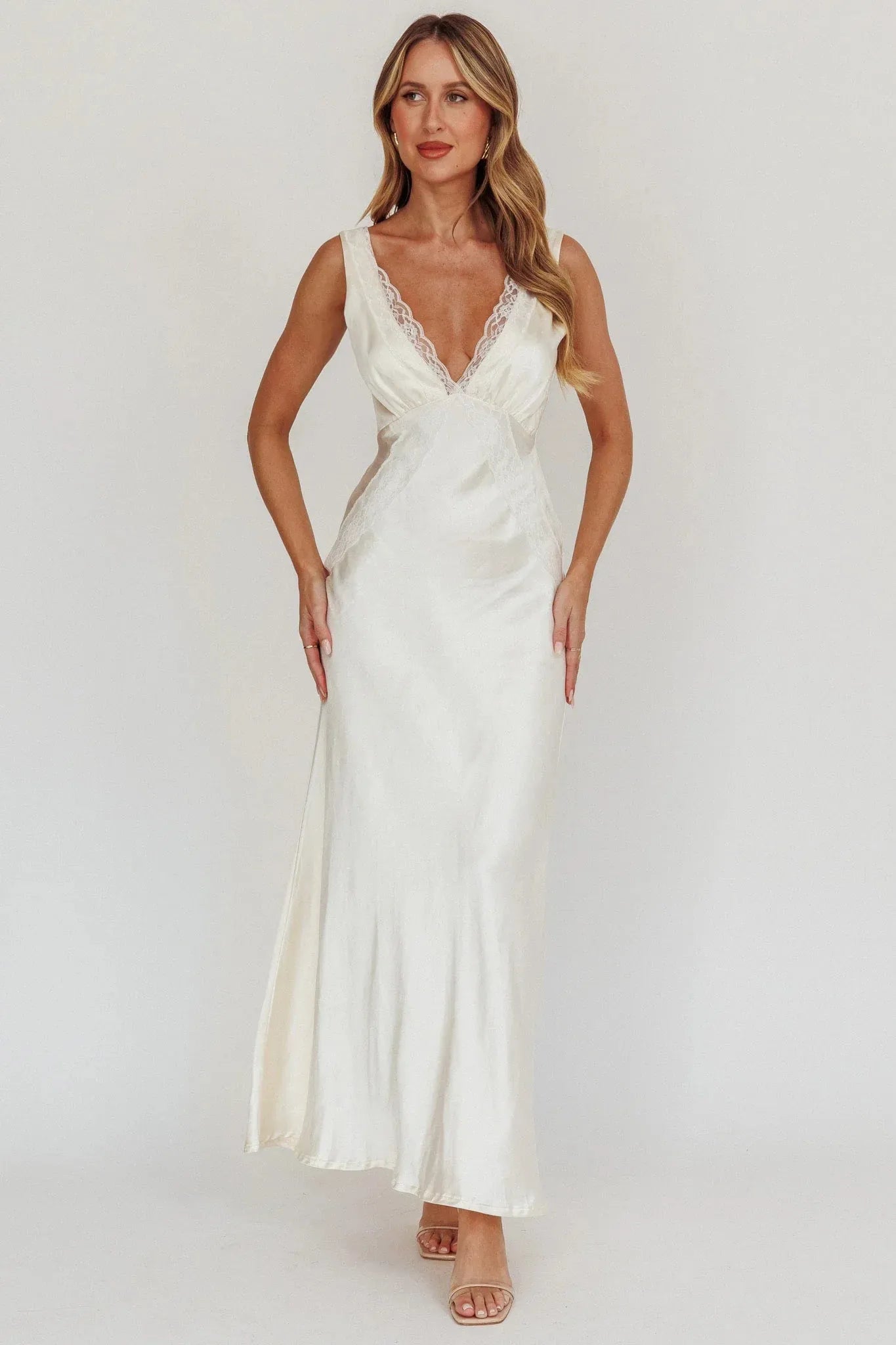 Luxurious Mermaid Sweetheart Cap-Sleeve Lace-Up-Back Floor-Length Prom Dresses