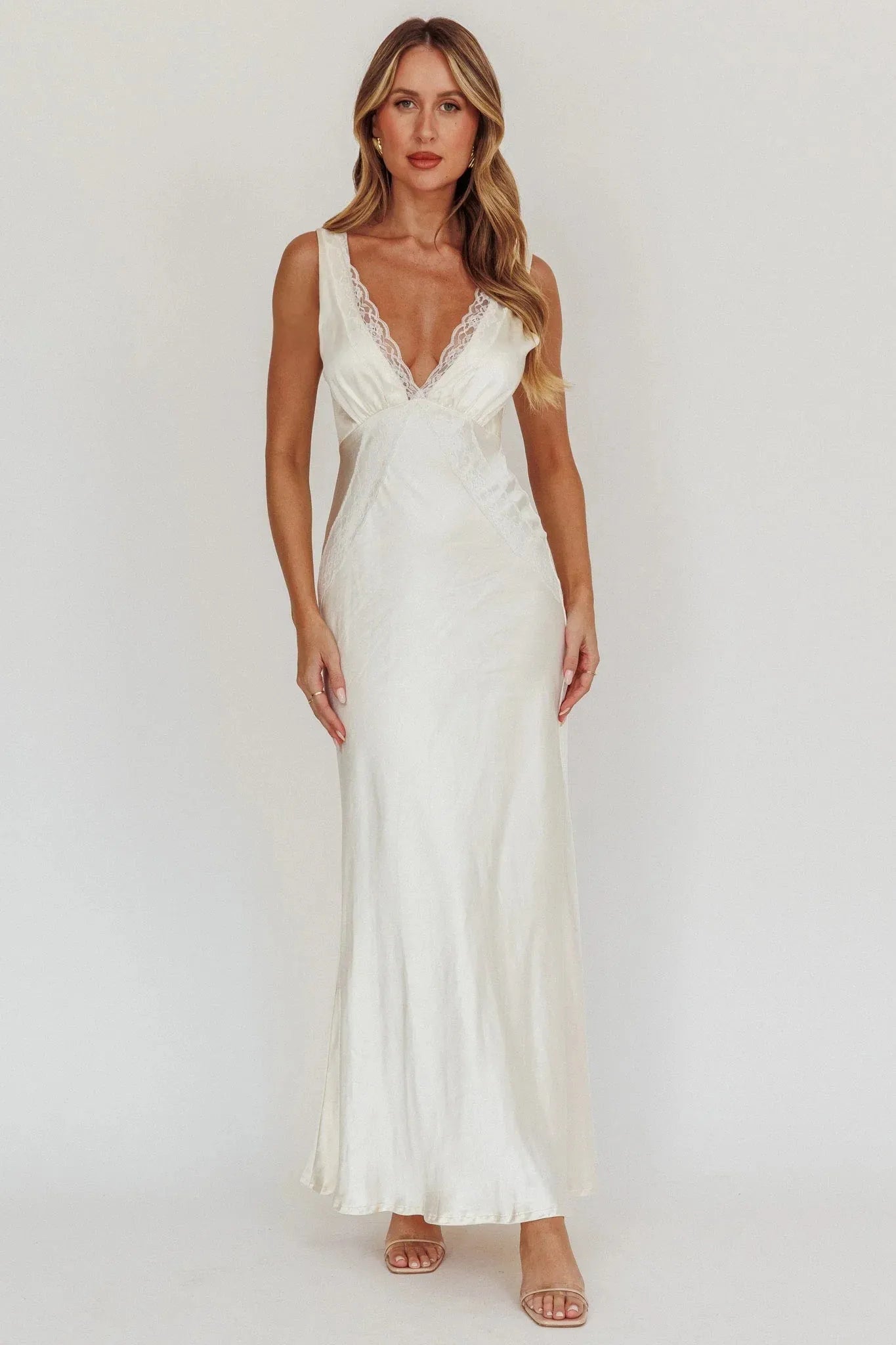 Luxurious Mermaid Sweetheart Cap-Sleeve Lace-Up-Back Floor-Length Prom Dresses