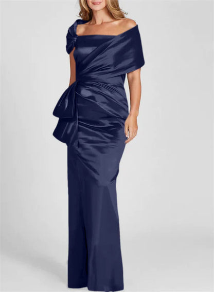 Tight off shoulder butterfly condensation long skirt