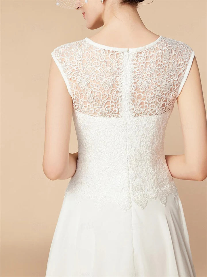 A-Line/Princess 3/4 Length Sleeve Knee Length Mother of the Bride Dresses with Wraps