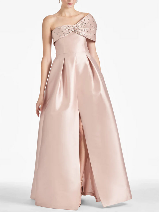 Princess One Shoulder Floor-Length Mother of the Bride Dresses