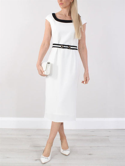 A-shaped square neck bridal mother gown